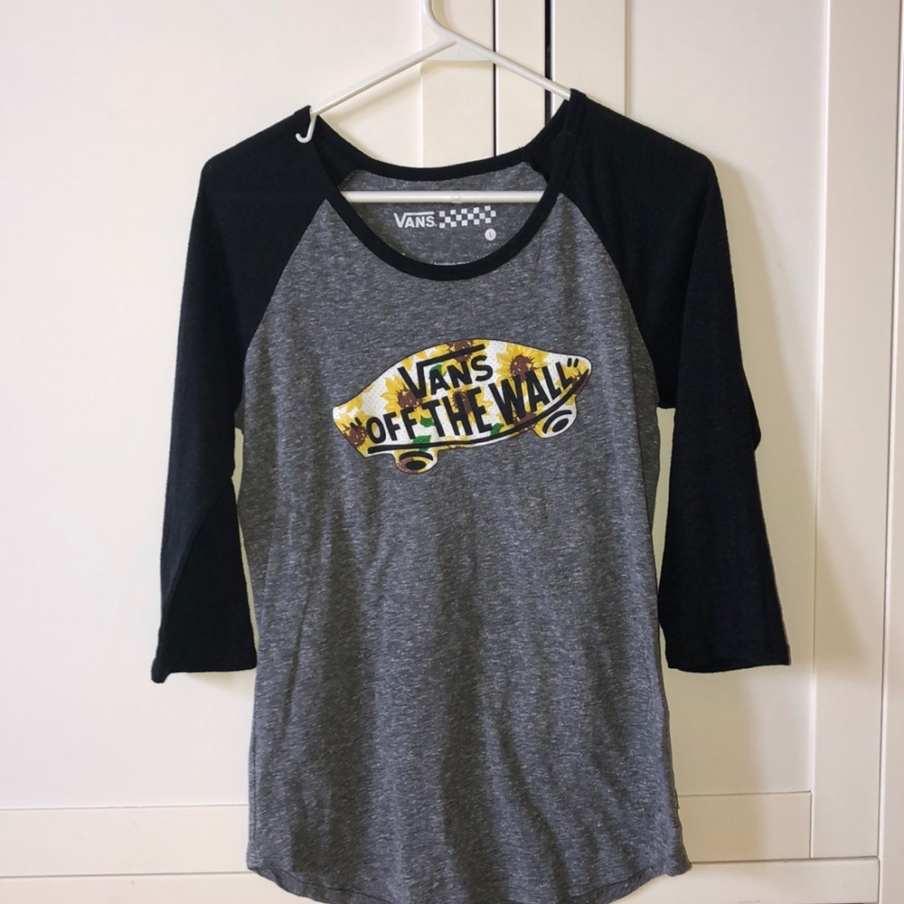 Vans “Off the Wall” Sunflower Baseball T-shirt